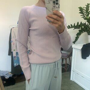 Lavender Long Sleeve Knit Sweater